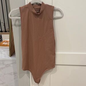 Abercrombie & Fitch High Neck Brown Bodysuit